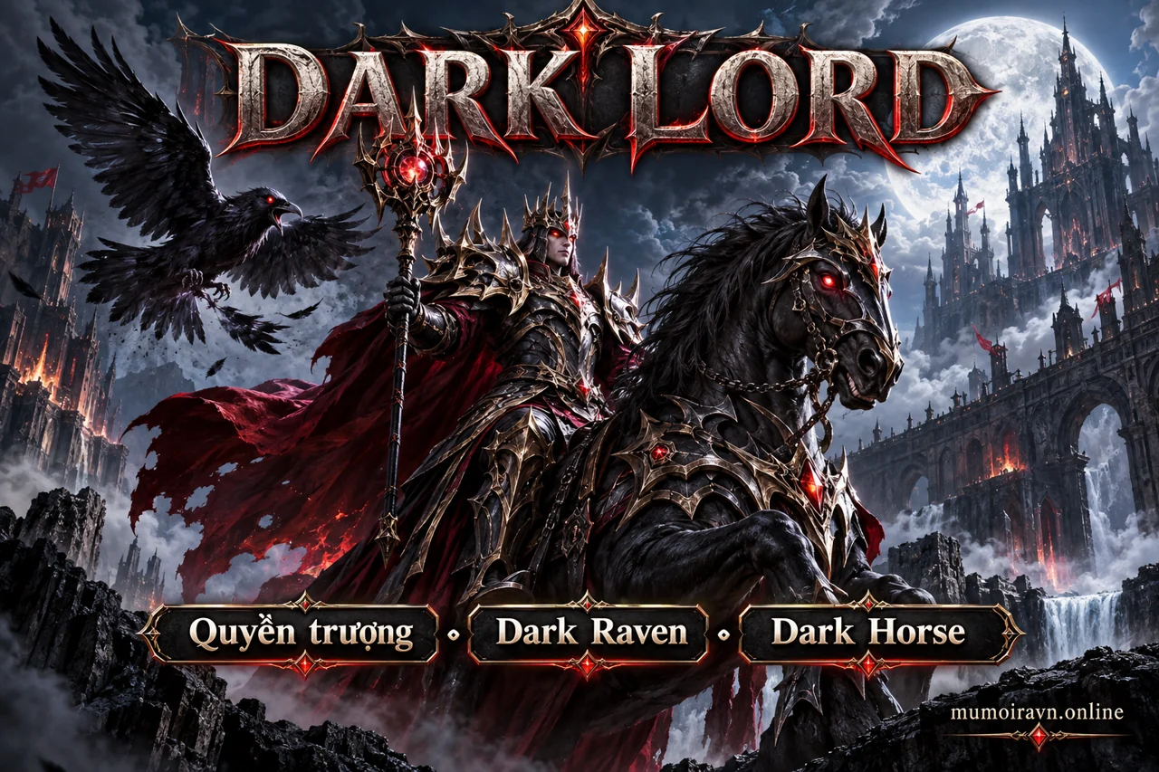 Minh họa Dark Lord MU: kỹ năng, thú hỗ trợ và cách xây điểm