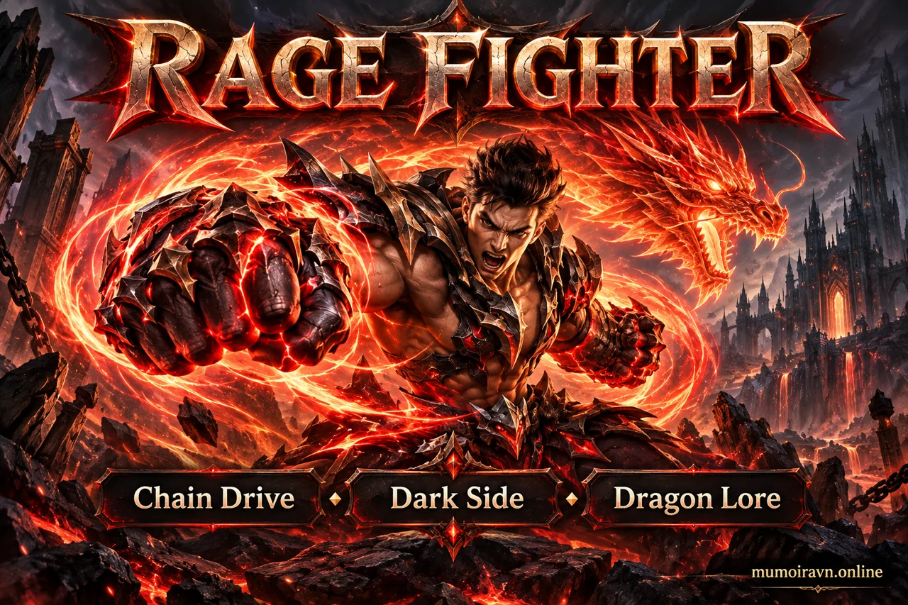 Minh họa Rage Fighter MU: luyện cấp và xây nhân vật